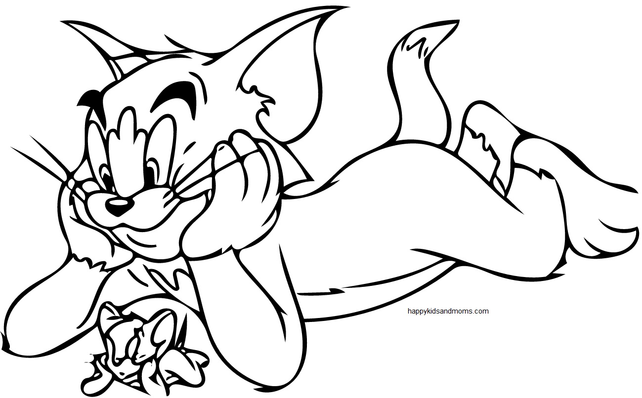 Tom and Jerry Coloring Pages Free Printables – Happy Kids and Moms